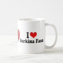I Love Burkina Faso Coffee Mug