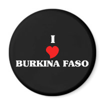 I Love Burkina Faso Fridge Magnets