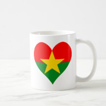 I Love Burkina Faso Heart Mug