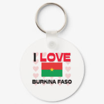 I Love Burkina Faso keychains by tshirtshirts I Love Burkina Faso keychains