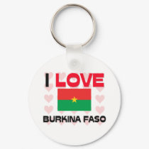 I Love Burkina Faso keychains by tshirtshirts I Love Burkina Faso keychains