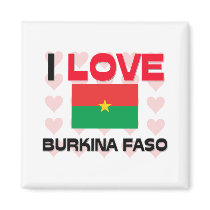 I Love Burkina Faso magnets