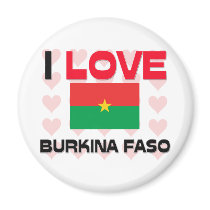 I Love Burkina Faso magnets