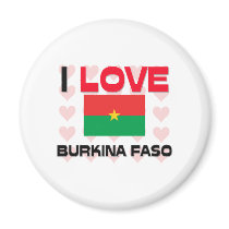 I Love Burkina Faso magnets