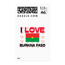 I Love Burkina Faso postage
