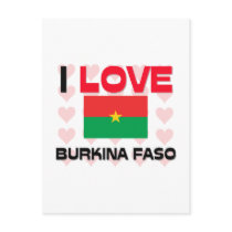 I Love Burkina Faso postcards