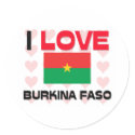I Love Burkina Faso stickers