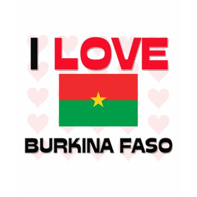 I Love Burkina Faso Tee Shirt by tshirtshirts