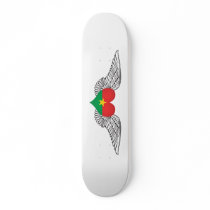 I Love Burkina Faso -wings Skateboard