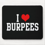 I Love Burpees, Fitness Mouse Pads