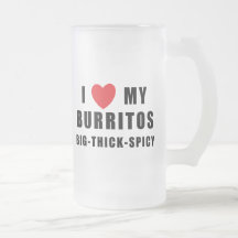 I Love Burritos Coffee Mug