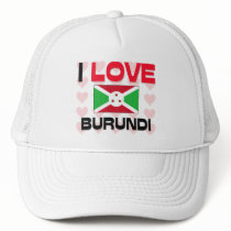 I Love Burundi hats