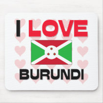 I Love Burundi mousepads