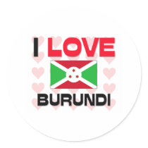 I Love Burundi stickers