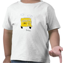 I Love Buses Front Only Tee Shirt