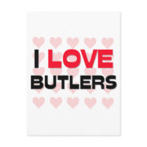 I LOVE BUTLERS postcards by professions I LOVE BUTLERS postcards