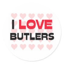 I LOVE BUTLERS stickers by professions I LOVE BUTLERS stickers