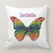 I Love Butteflies MoJo Pillow pillows