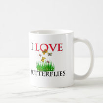 I Love Butterflies mugs