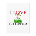 I Love Butterflies postcards by tshirtshirts I Love Butterflies postcards