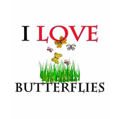 I Love Butterflies T Shirt by tshirtshirts