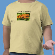 I LOVE BUTTERFLYS children's shirt