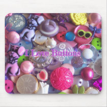 I Love buttons mousepads