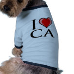 I Love CA - California Doggie T-shirt