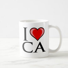 I Love CA - California Mug