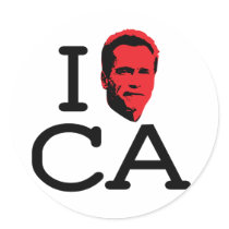 I Love CA - Gov - 20 pk Stickers