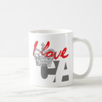 I LOVE CA mugs