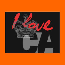 I LOVE CA postcards