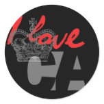 I LOVE CA stickers