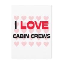 I LOVE CABIN CREWS postcards