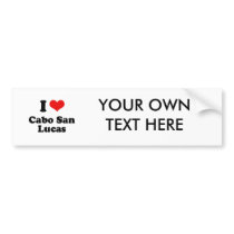 I LOVE CABO SAN LUCAS BUMPER STICKERS