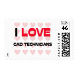 I LOVE CAD TECHNICIANS postage