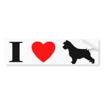 I Love Cairn Terriers Bumper Sticker bumper stickers by MenagerieMayhem I Love Cairn Terriers Bumper Sticker bumper stickers