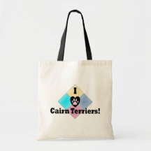 I Love Cairn Terriers Canvas Bag
