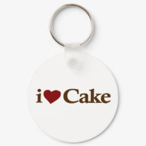 I Love Cake keychains by worldsfair I Love Cake keychains