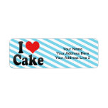 I Love Cake Return Address Label