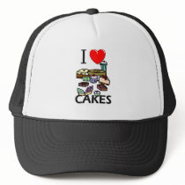 I Love Cakes hats