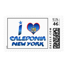 I love Caledonia, New York Stamp