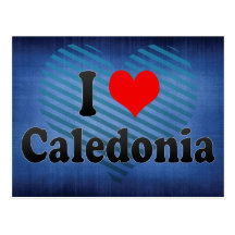 I Love Caledonia, United States Post Card