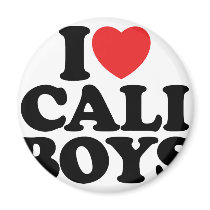 I Love Cali Boys Magnets