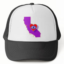 I LOVE California cap hats by Duncan_Reed I LOVE California cap hats