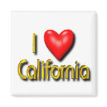 I Love California Fridge Magnet