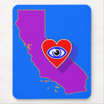 I LOVE California mousepad