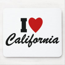 I Love California mousepads
