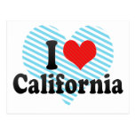 I Love  California Postcard