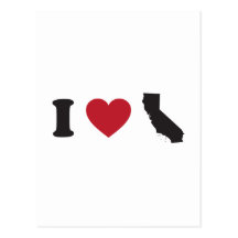 I Love California Postcards